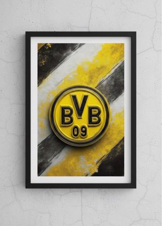 Quadro Logo Calcio A4 con Cornice – Arte Sportiva