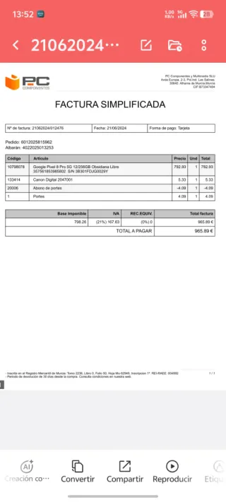 Google Pixel 8 Pro 256  Ne ungro