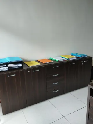 Madia ufficio/salotto legno marrone wengé