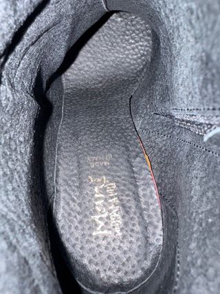 Italian handmade black heel ankle boots size 36