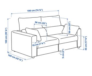 Sofá Ikea Eskilstuna Beige