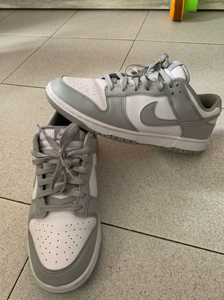 Zapatillas Nike Dunk Low Gris Blanco