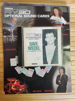 Yamaha RY30 Dave Weckl サウンドカード Tarjeta ROM Dave Weckl Yamaha RY30 de segunda mano por 99 EUR en