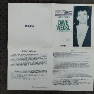 Tarjeta ROM Dave Weckl Yamaha RY30 de segunda mano por 99 EUR en