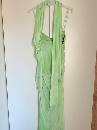 Vestido largo Zara verde