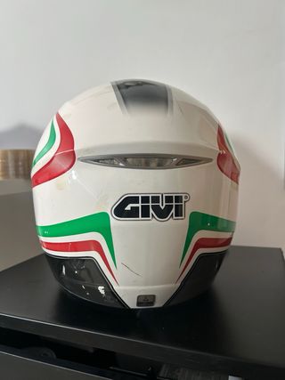 Casco GIVI blanco y verde