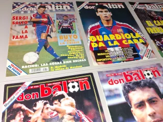 6 REVISTAS DON BALON FC BARCELONA MESSI MARADONA