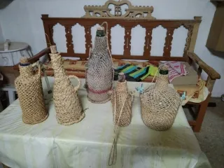 Bottiglie artigianali in spago