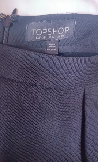 Pantalón fluido Topshop negro