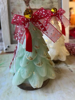 Candele Albero Natale Decorate