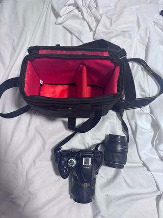 Cámara Nikon D5200 + Lente + Bolso