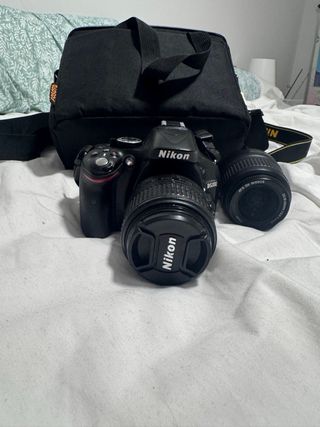 Cámara Nikon D5200 + Lente + Bolso