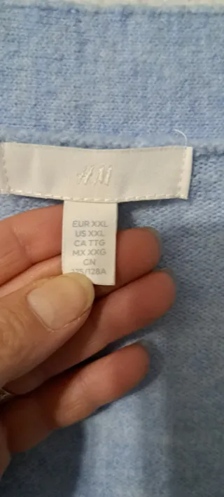 Cárdigan H&M Azul celeste