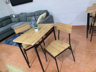 Comedor Industrial 2 Sillas y Mesa