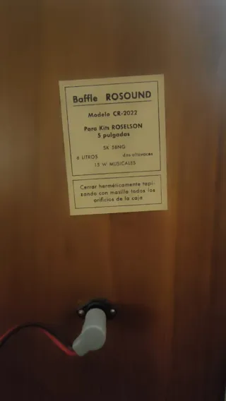 Altavoces Baffle ROSOUND