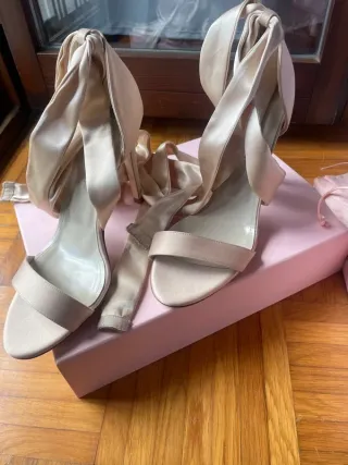 Mia Becar Scarpe da cerimonia beige/rosa