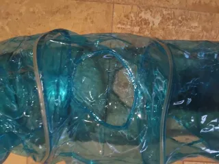 Appendiabiti per sciarpe e foulard blu