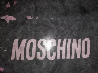 Foulard Moschino Seta Nero/Rosa