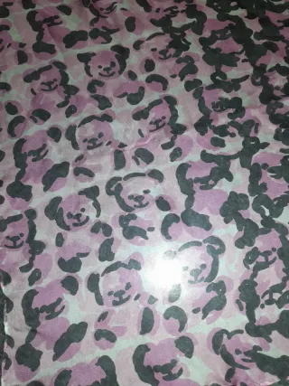 Foulard Moschino Seta Nero/Rosa