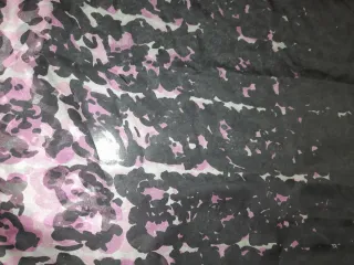 Foulard Moschino Seta Nero/Rosa