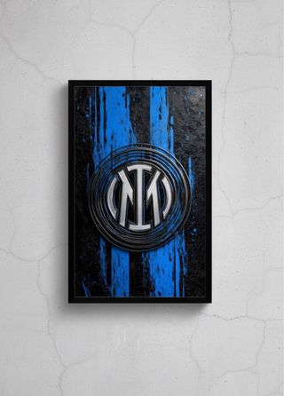 Quadro Logo Calcio A4 con Cornice – Arte Sportiva