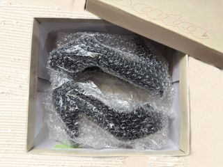 Black heels with rose suede leather round toe siz