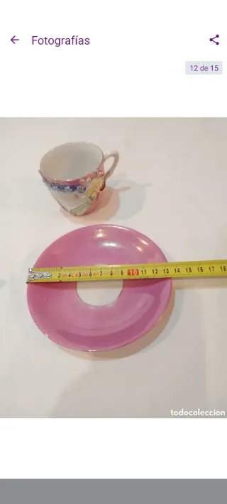 2 Tazze da Caffè in Porcellana Fine Antiche