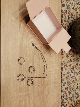 Conjunto Joyas Multicolor y Plateado