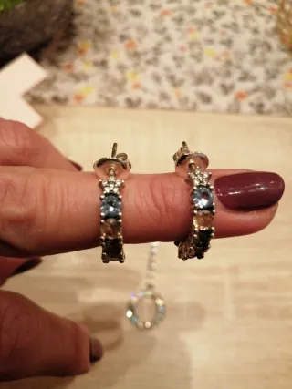 Conjunto Joyas Multicolor y Plateado