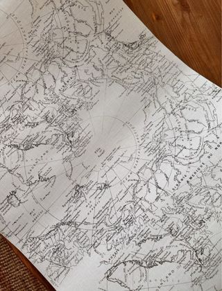 Papel pintado mapa del mundo vintage