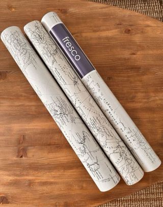 Papel pintado mapa del mundo vintage