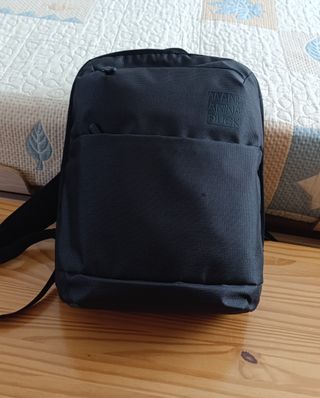 Mochila Mandarina Duck Negra Portátil/Viaje