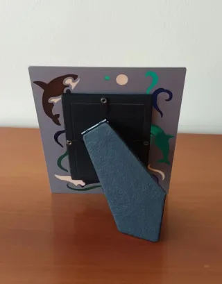 Cornice portafoto metallo decorata