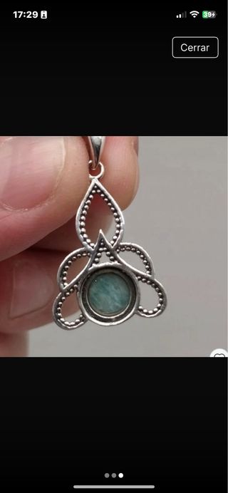 Colgante Plata 925 con Amazonita