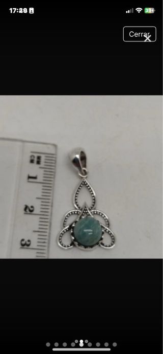 Colgante Plata 925 con Amazonita