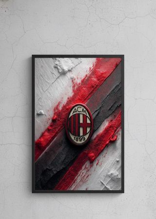 Quadro Logo Calcio A4 con Cornice – Arte Sportiva