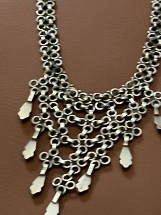 Collana donna argento 800 lavorazione