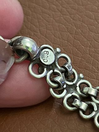 Collana donna argento 800 lavorazione