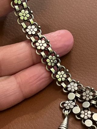 Collana donna argento 800 lavorazione