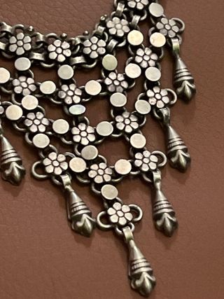 Collana donna argento 800 lavorazione