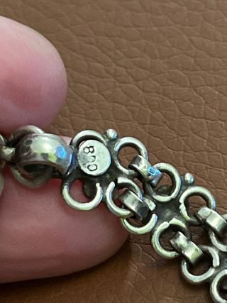 Collana donna argento 800 lavorazione