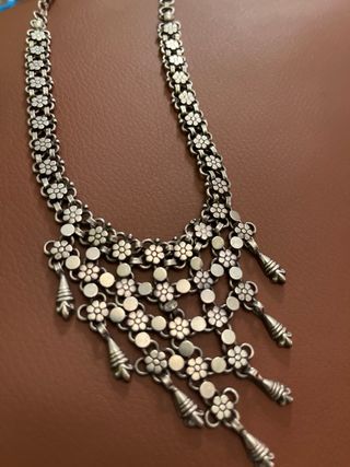 Collana donna argento 800 lavorazione