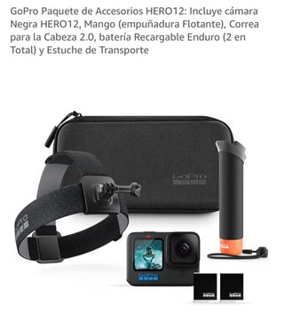 GoPro HERO12 Paquete Accesorios Cámara Deportiva
