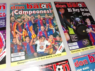 6 REVISTAS DON BALON FC BARCELONA MESSI MARADONA