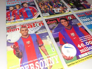 6 REVISTAS DON BALON FC BARCELONA MESSI MARADONA