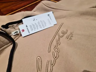 Sudadera Lacoste Talla S Beige
