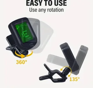 Afinador digital y 15 púas