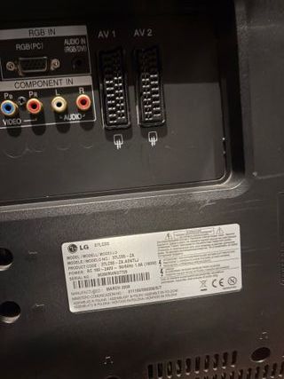 TV LG 37 pulgadas Negra