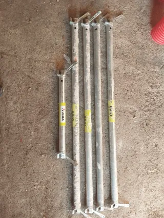 Barras de andamio metálicas (5 unidades)