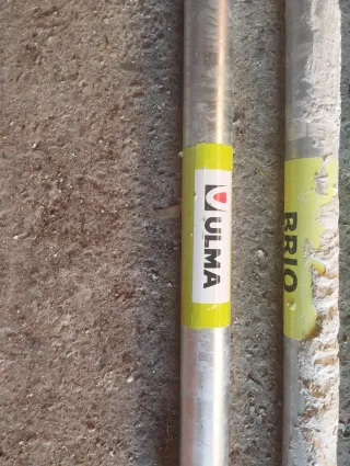 Barras de andamio metálicas (5 unidades)